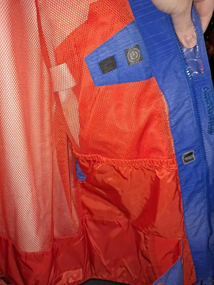THe North Face 2 Tone‎ Blue and Red Coat with Inside Pockets Size Small